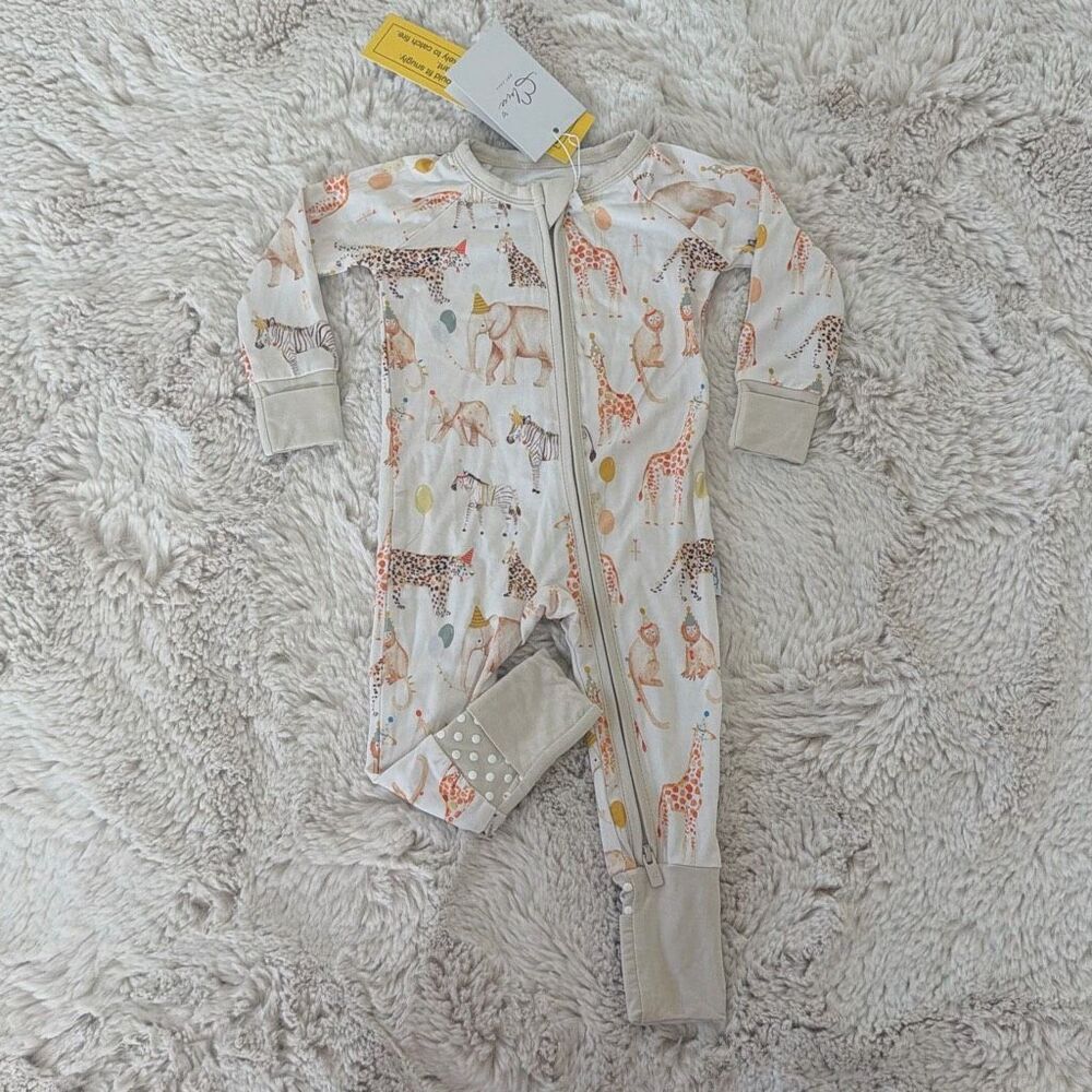 Bamboo Eloise Party Animals Zippy Size 3/6 Months